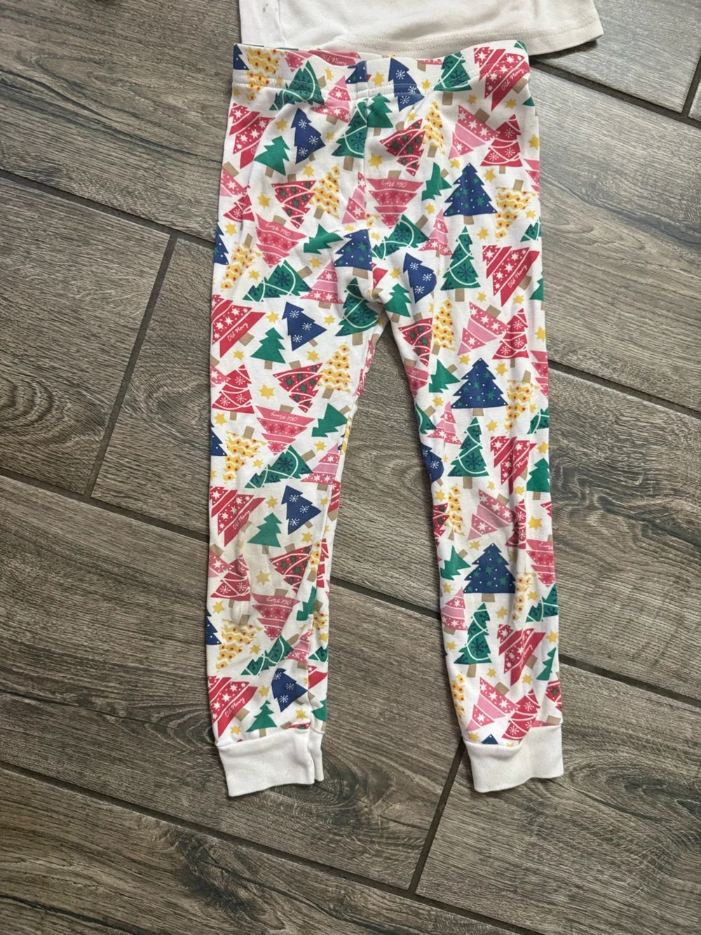 Old Navy Cream Tee with Navy Logo